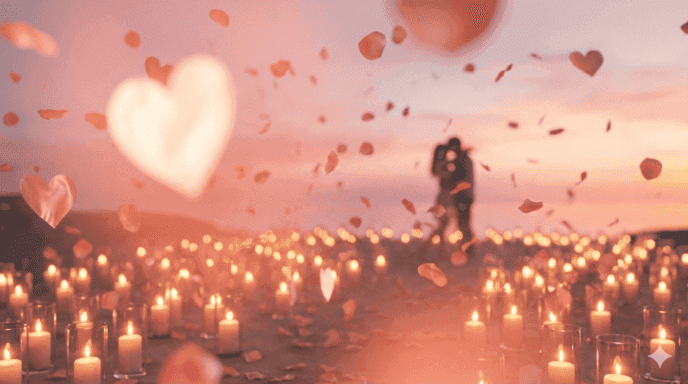 Romantic background